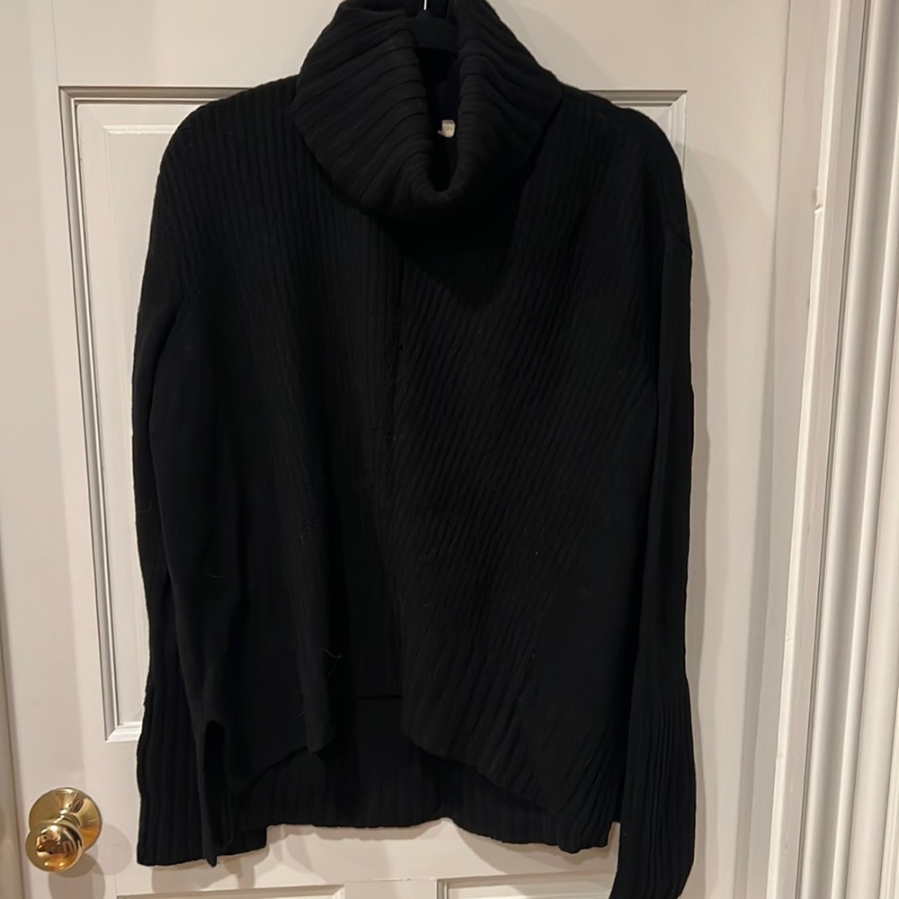 Anthropologie black knitted turtleneck sweater (S)